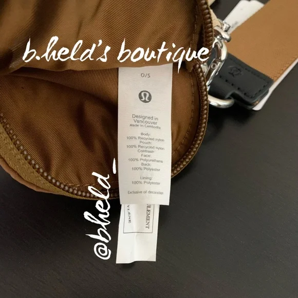 lululemon Dual Pouch Wristlet in Trench/Burnt Caramel/Black OS Brand New NWT